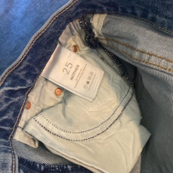 MOTHER THE INSIDER ANKLE DOOM & BLOOM HI RISE ANKLE FLARE BOOTCUT STRETCH DENIM - Picture 14 of 16